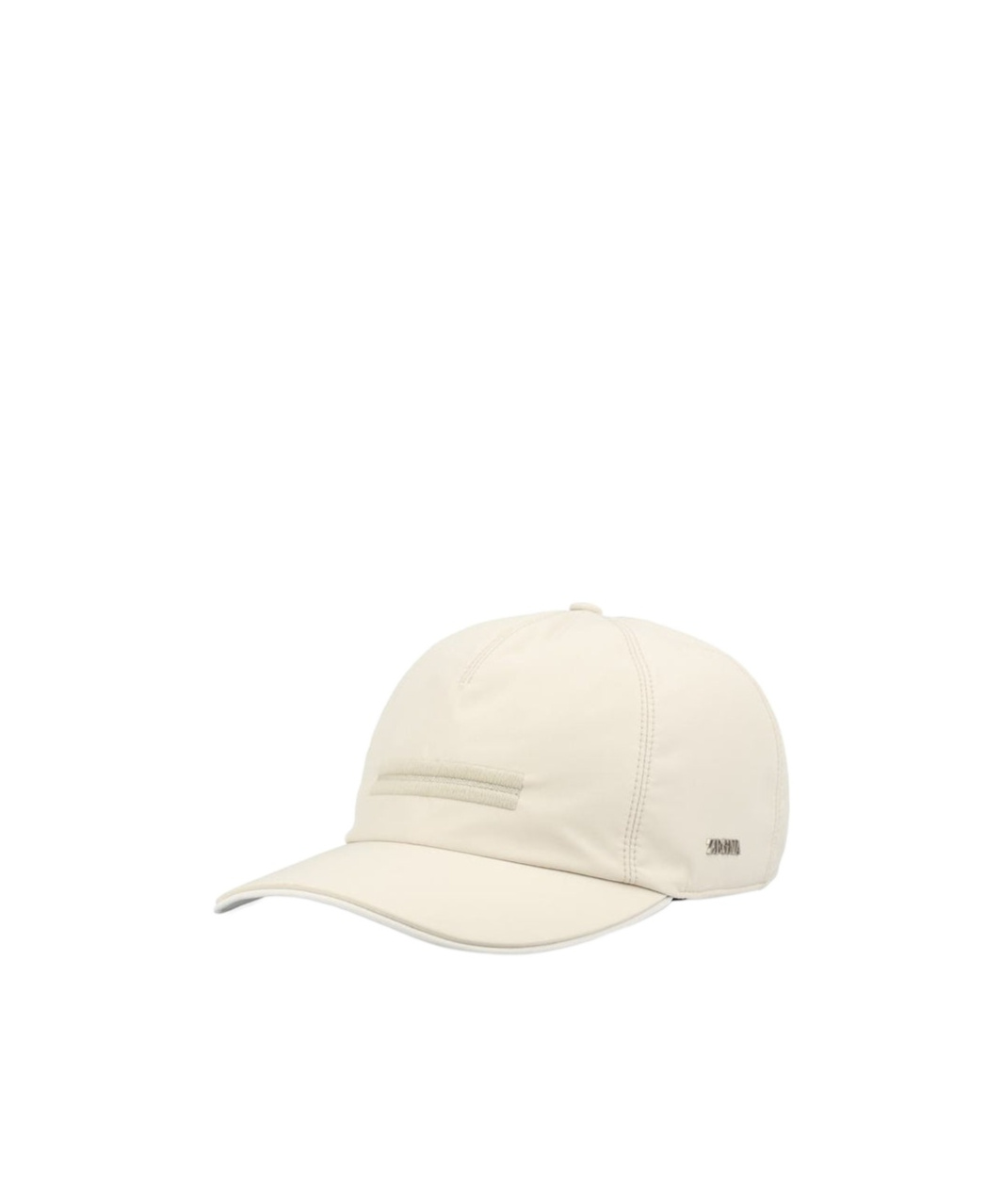 Zegna Logo Baseball Cap In White