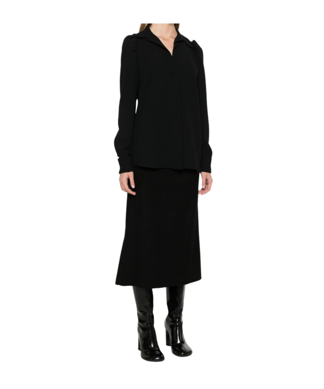 Dries Van Noten Celindra 9219 W.w.shirt In Black