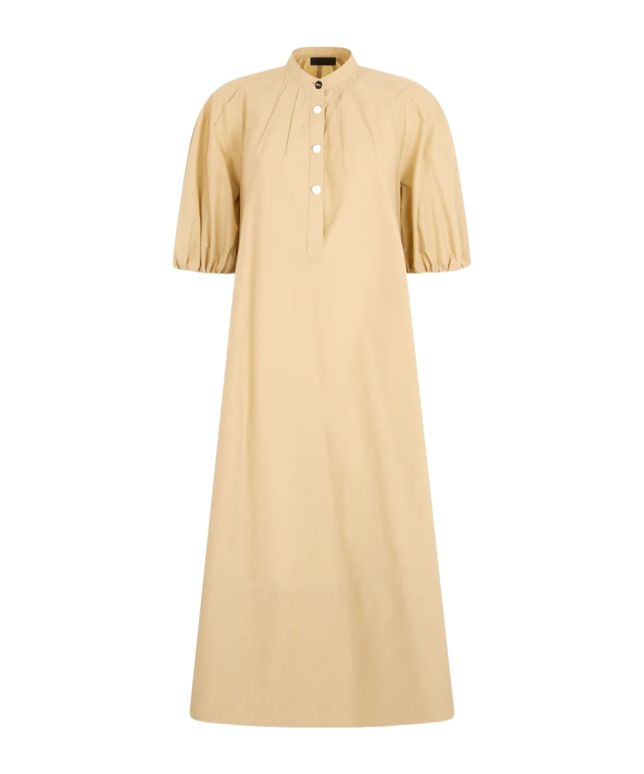 Liu •jo Puff-sleeve Belted Dress In Nude