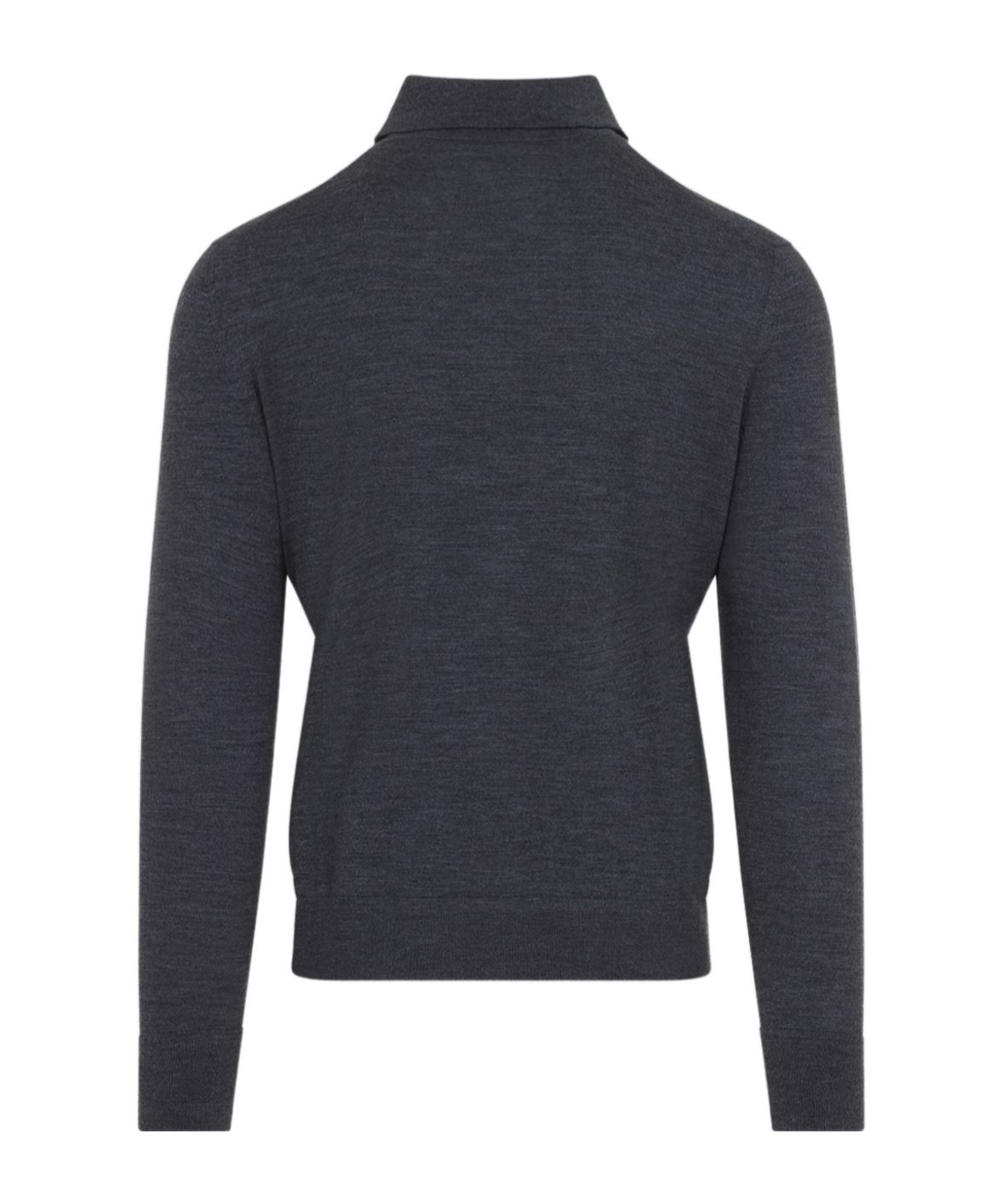 Tom Ford Premium Grey Wool Polo T-shirt In Gray