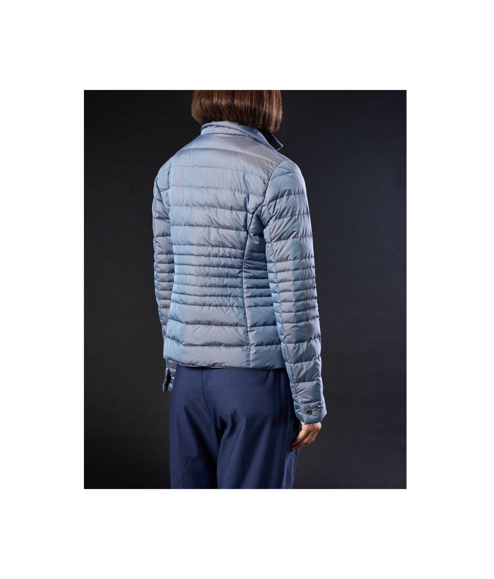 Moorer Long-sleeved Down Jacket In Purple
