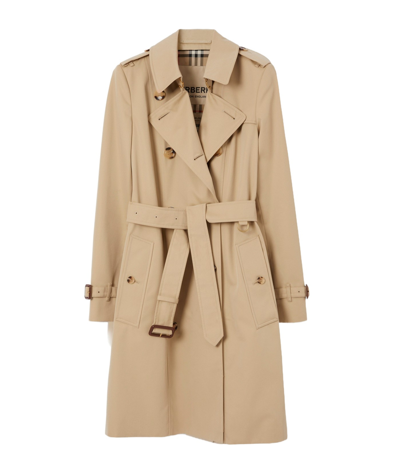 Shop Burberry Mid-length Chelsea Heritage Trench Coat In Nude