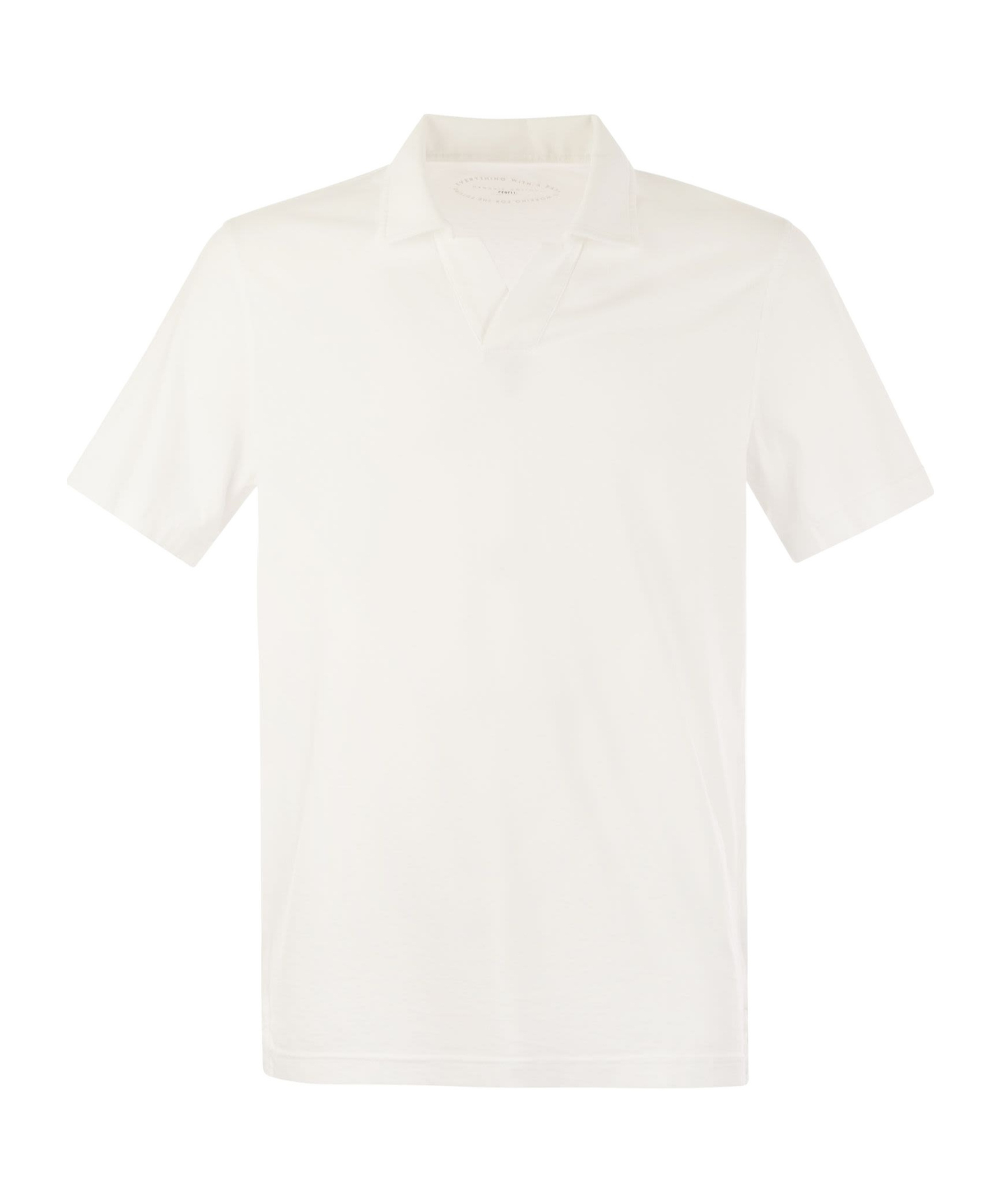 Fedeli Cotton Sweaters In White