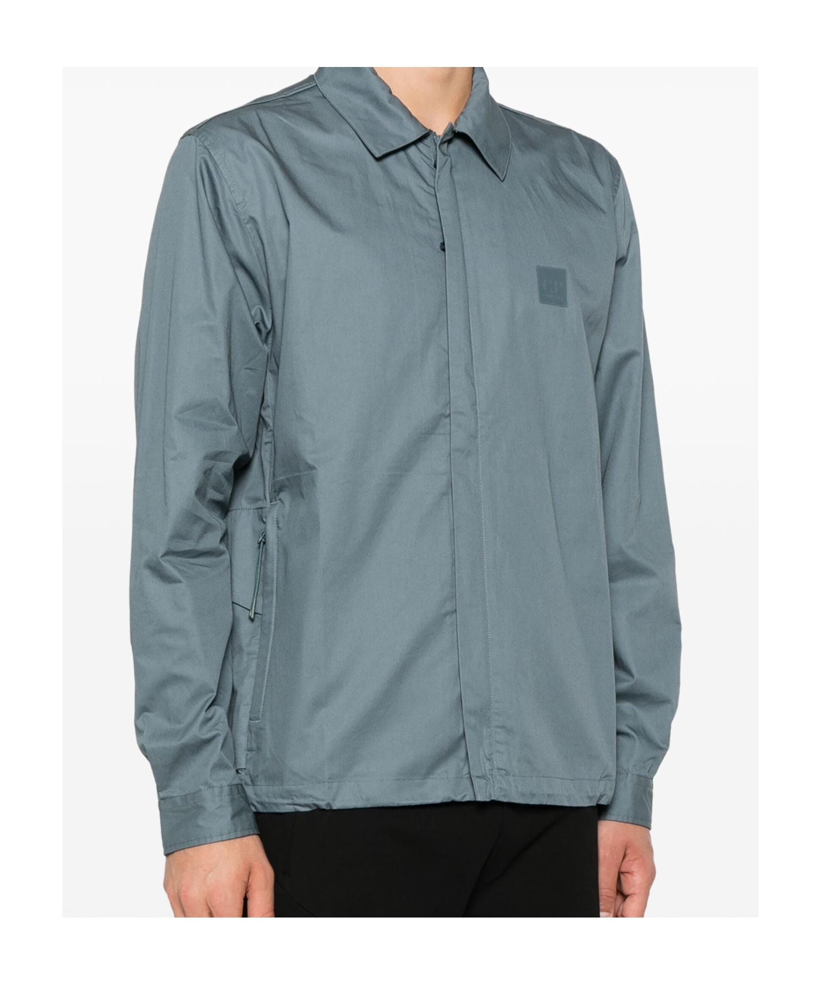 C.p. Company Pocket Zip-fastening Jacket In Gray