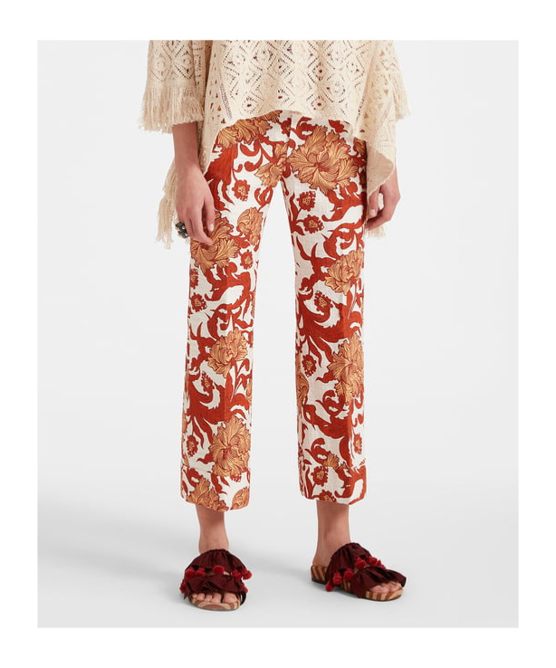 LA DOUBLEJ HENDRIX STRAIGHT-LEG CROPPED TROUSERS