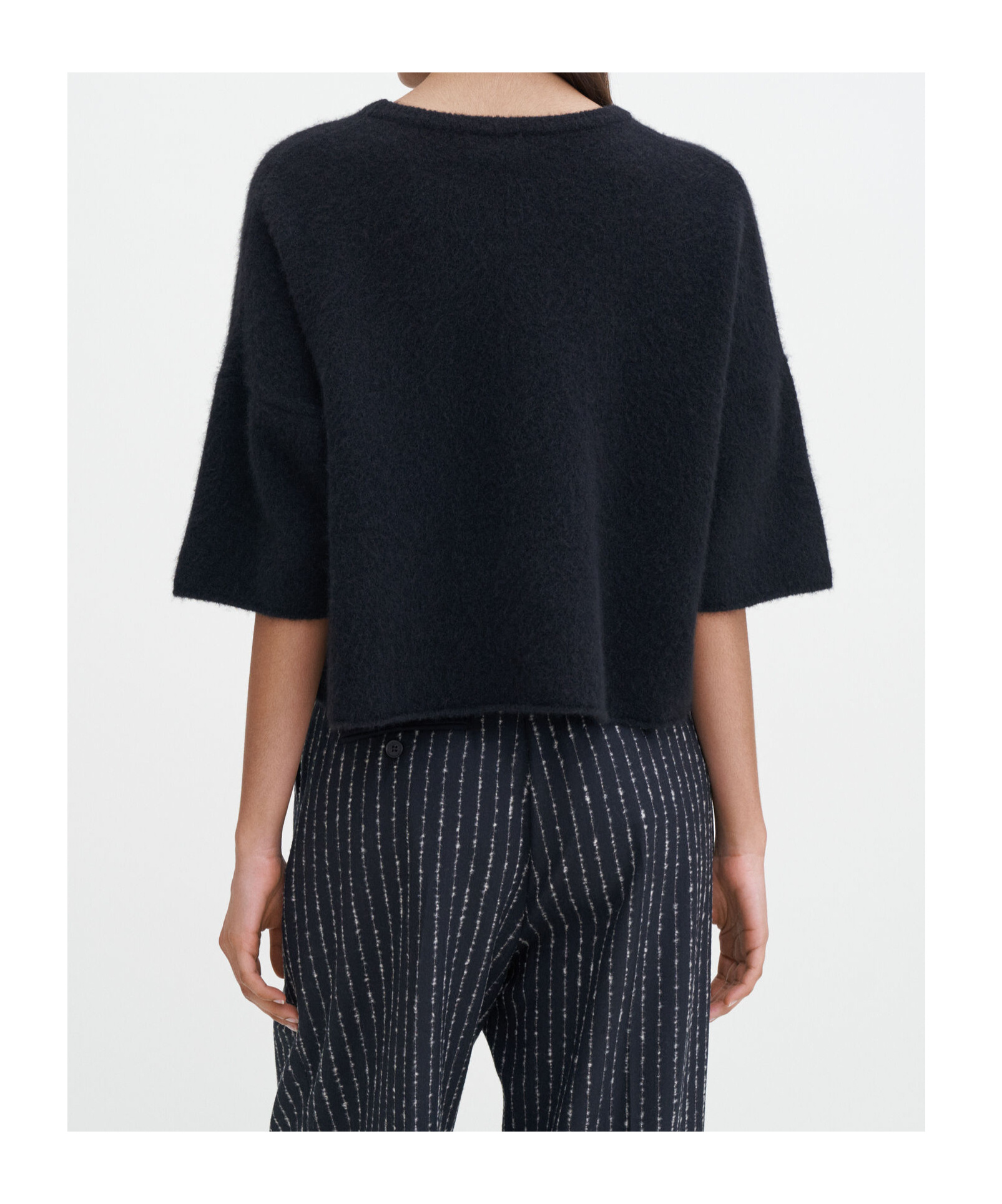 Filippa K Oversized Knitted Pullover In Black