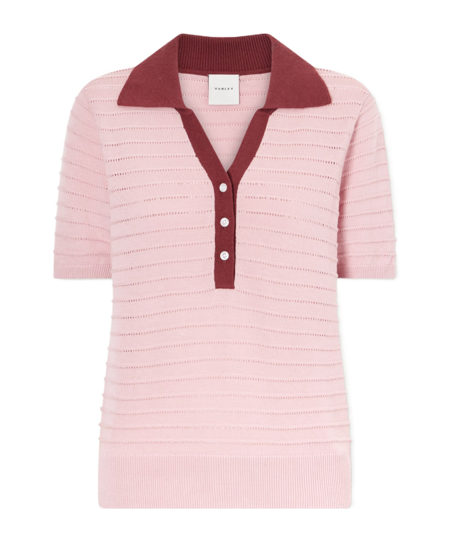 Varley Light Pink Knit Sweater