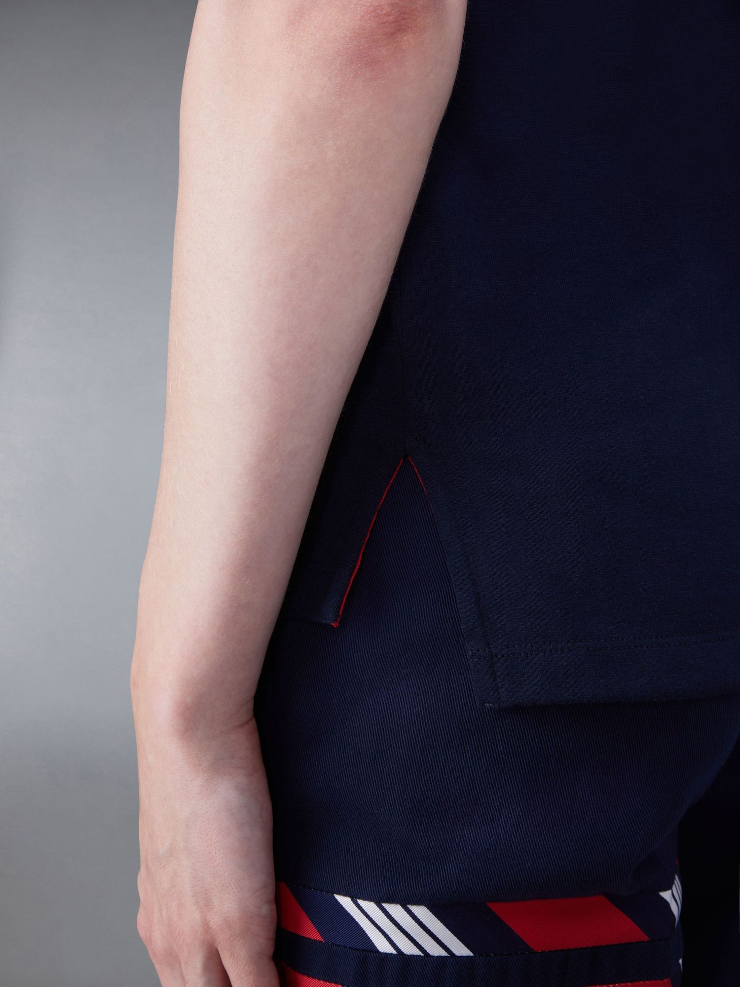 Thom Browne Hector-patch Short-sleeve T-shirt In Black