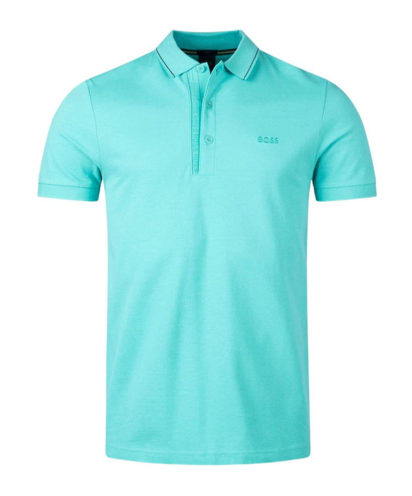 Hugo Boss Short-sleeved Polo Shirt In Blue