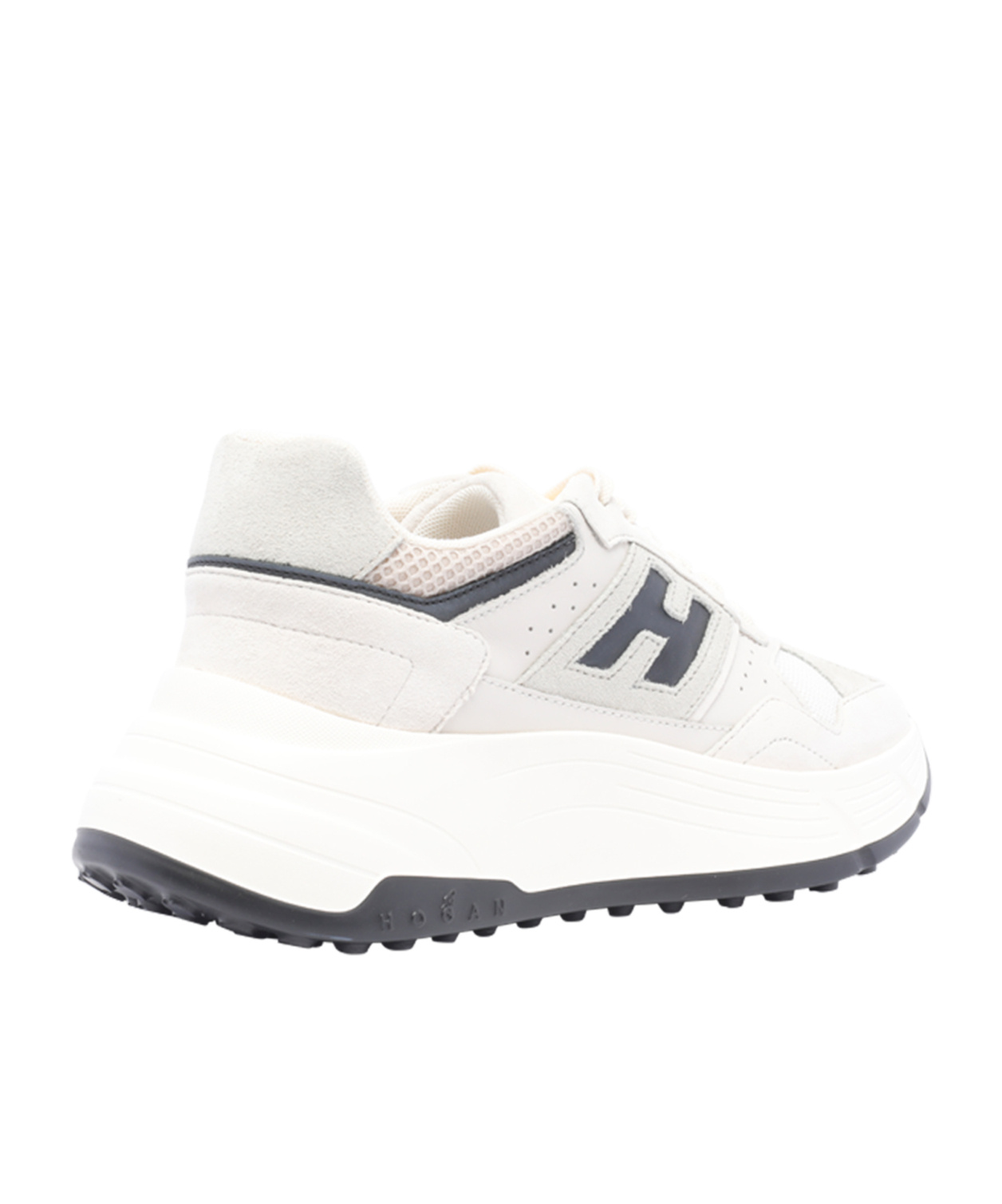 Hogan H669 Lace-up Leather Shoes In White