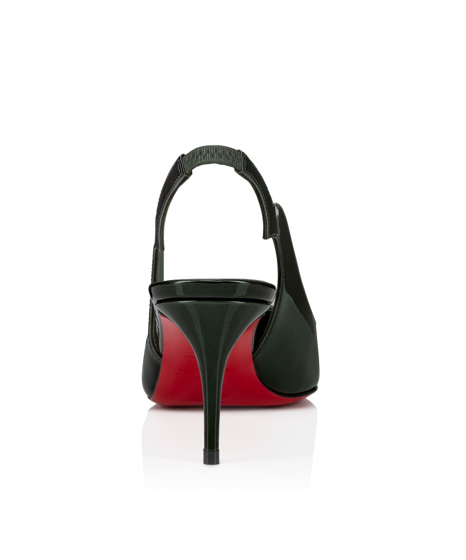 Christian Louboutin Hot Chick Sling 70 Patent Slingback Pump In Black