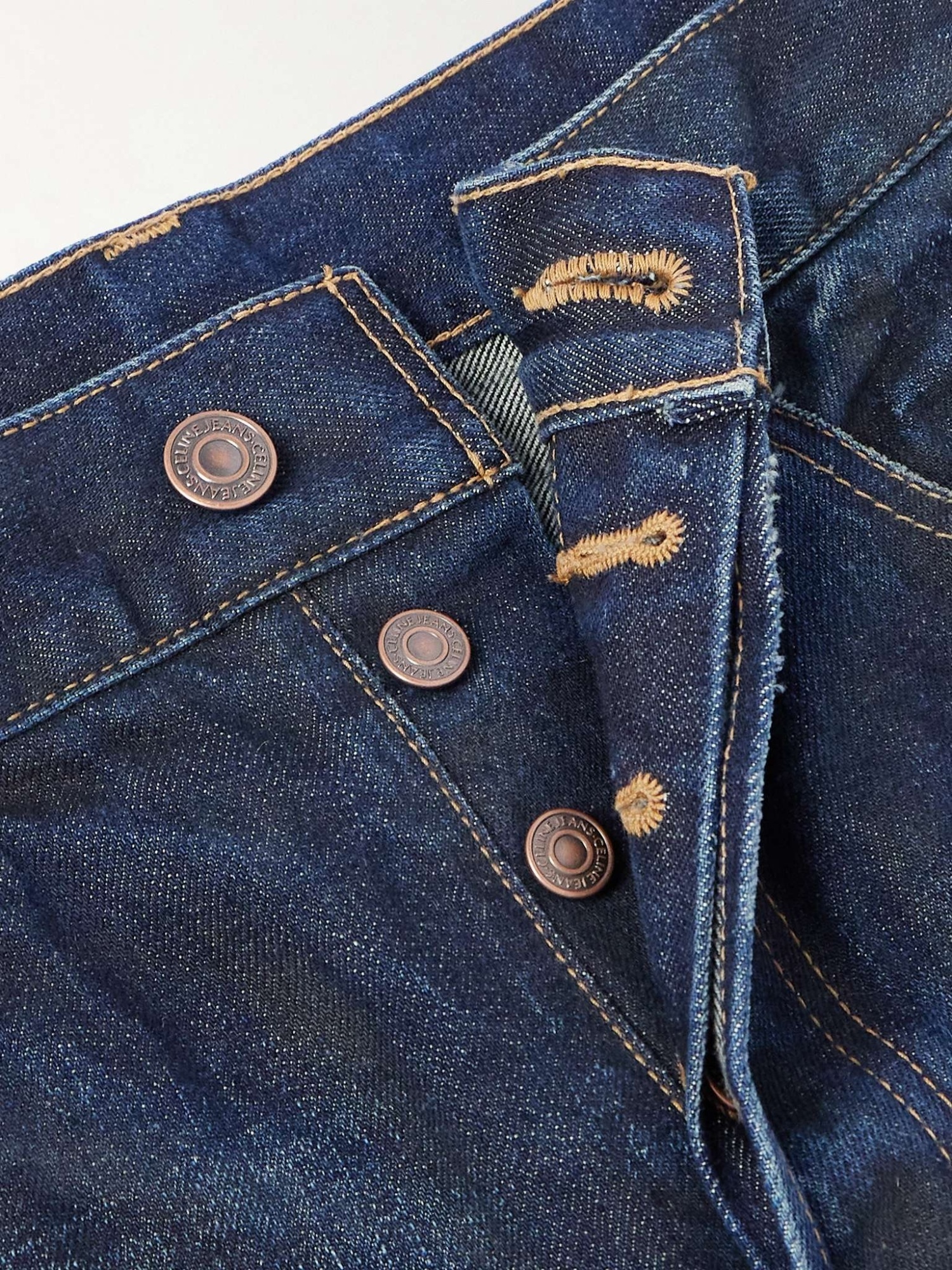 Celine Belt-loop Jeans In Blue