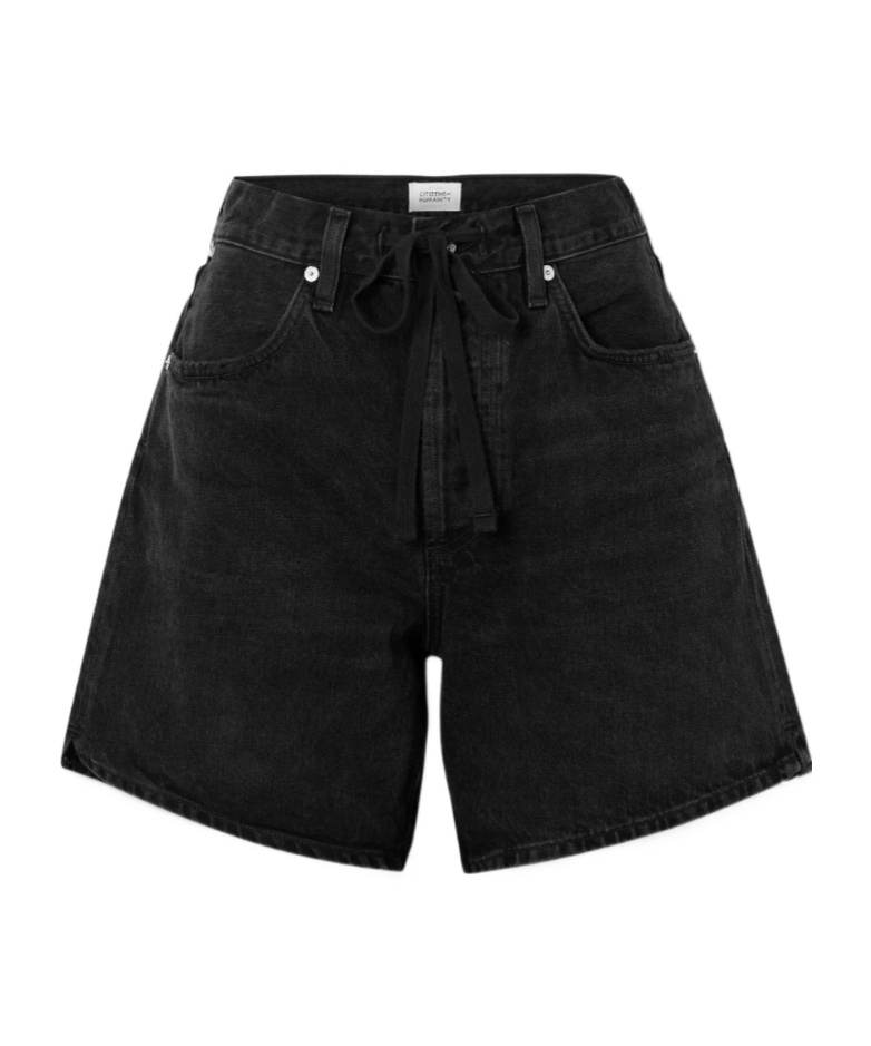 Citizen Of Humanity Brynn Denim Shorts In Black