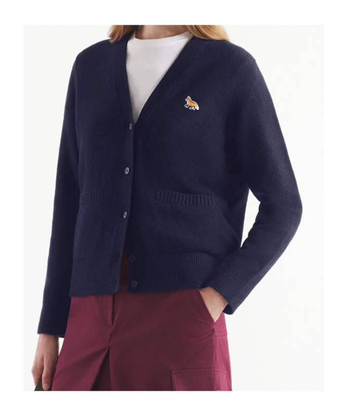 MAISON KITSUNÉ BABY FOX-PATCH CARDIGAN 