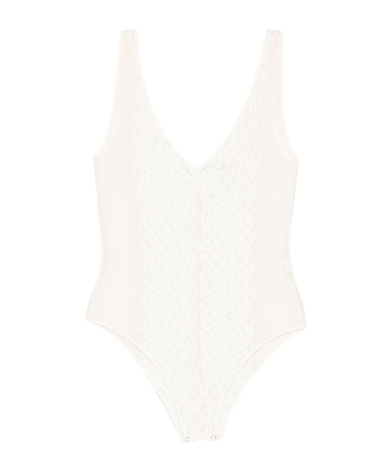 Baserange Crescent Bodysuit In White