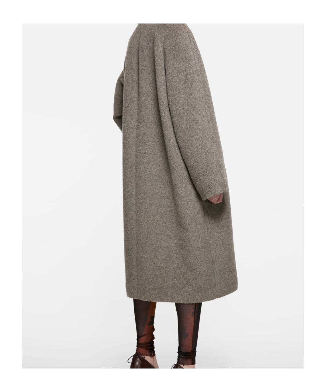 Acne Studios Double-breasted Wool-blend Coat In Gray