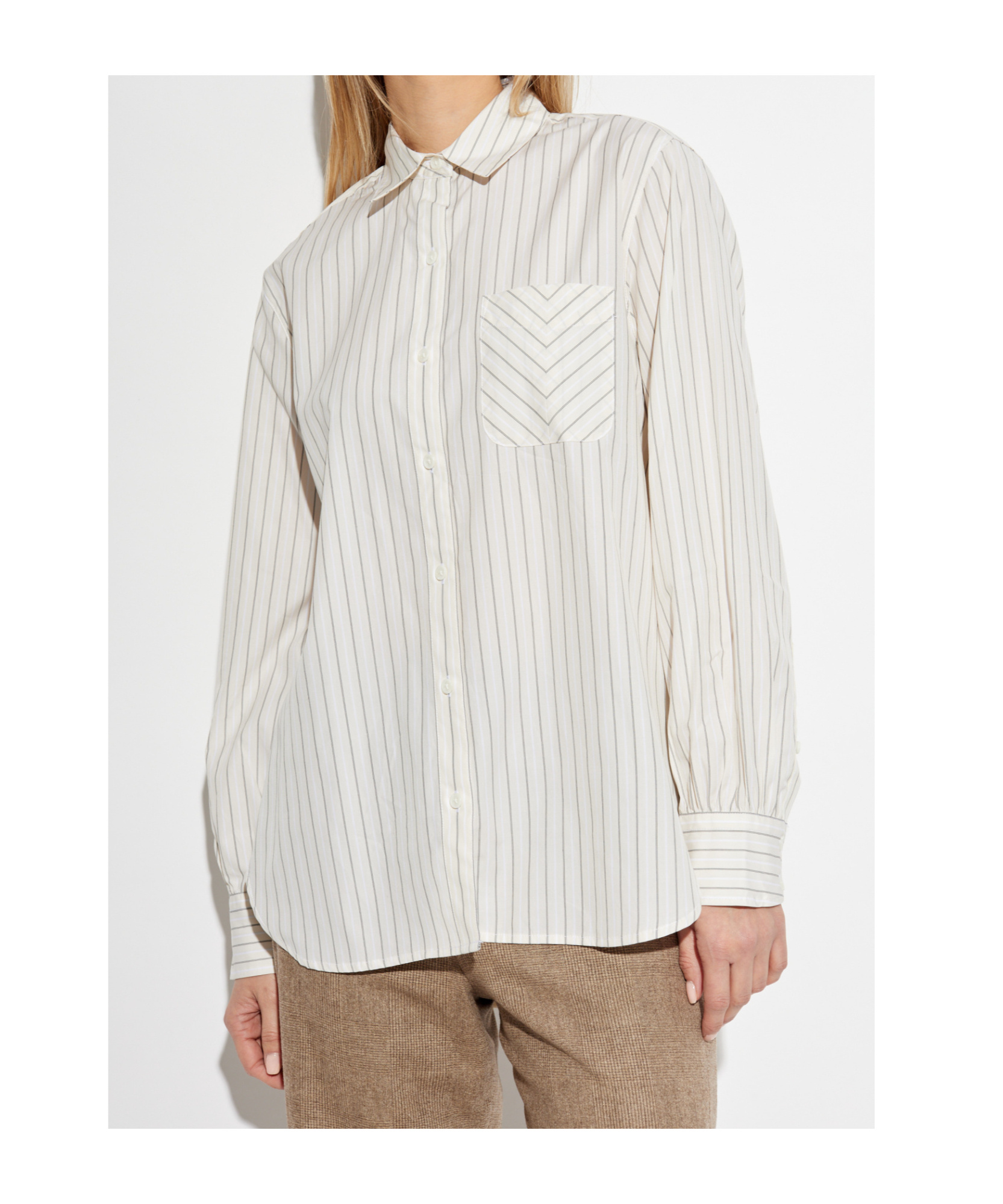 Rag & Bone Striped Shirt In White