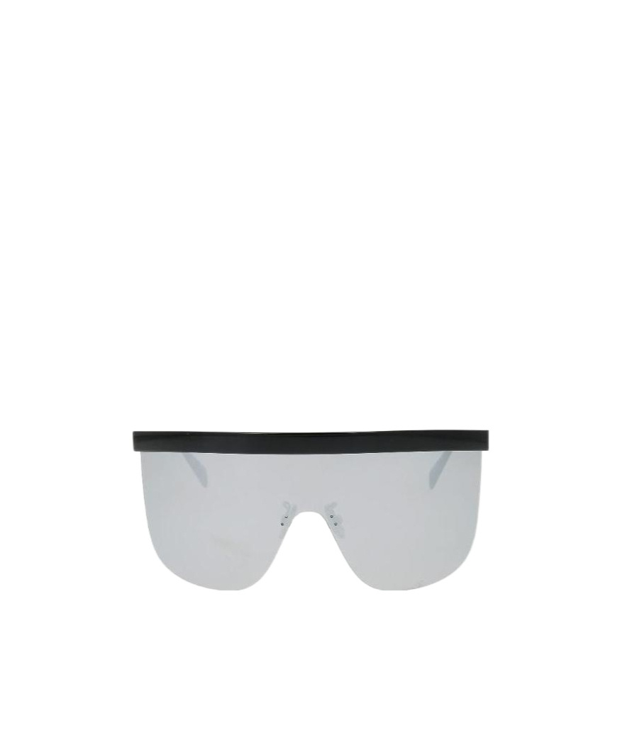 Celine Mask-frame Rimless Sunglasses In Black