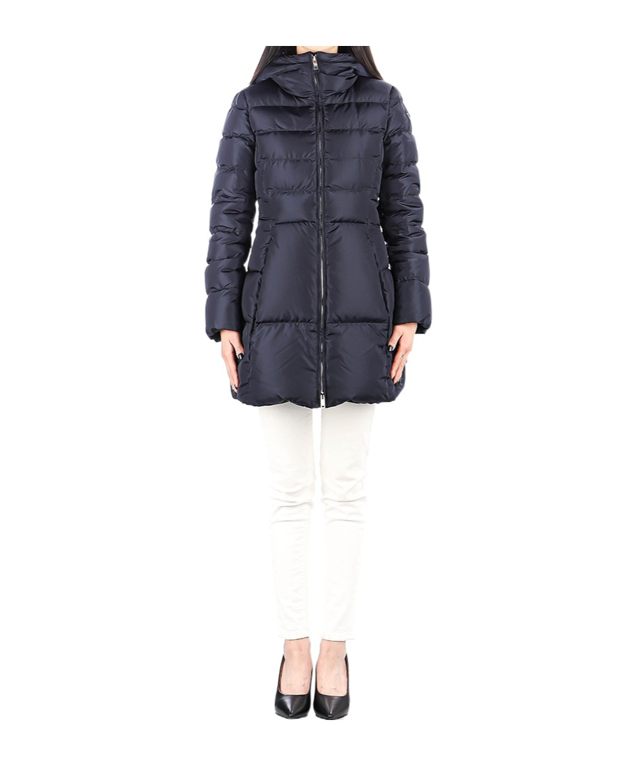 Prada Long Sleeve Down Jacket In Navy