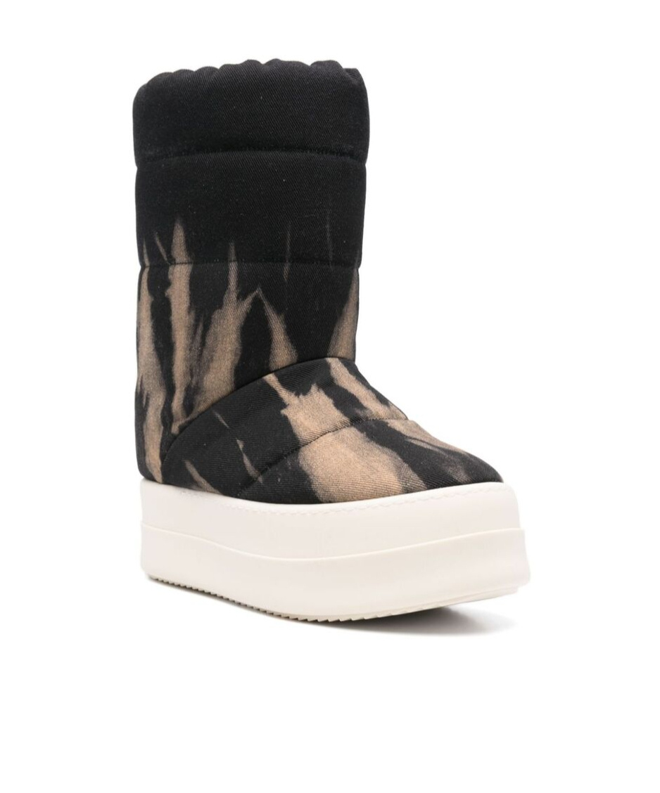 Rick Owens Drkshdw Mega Bumper Low Lunar Boots In Black