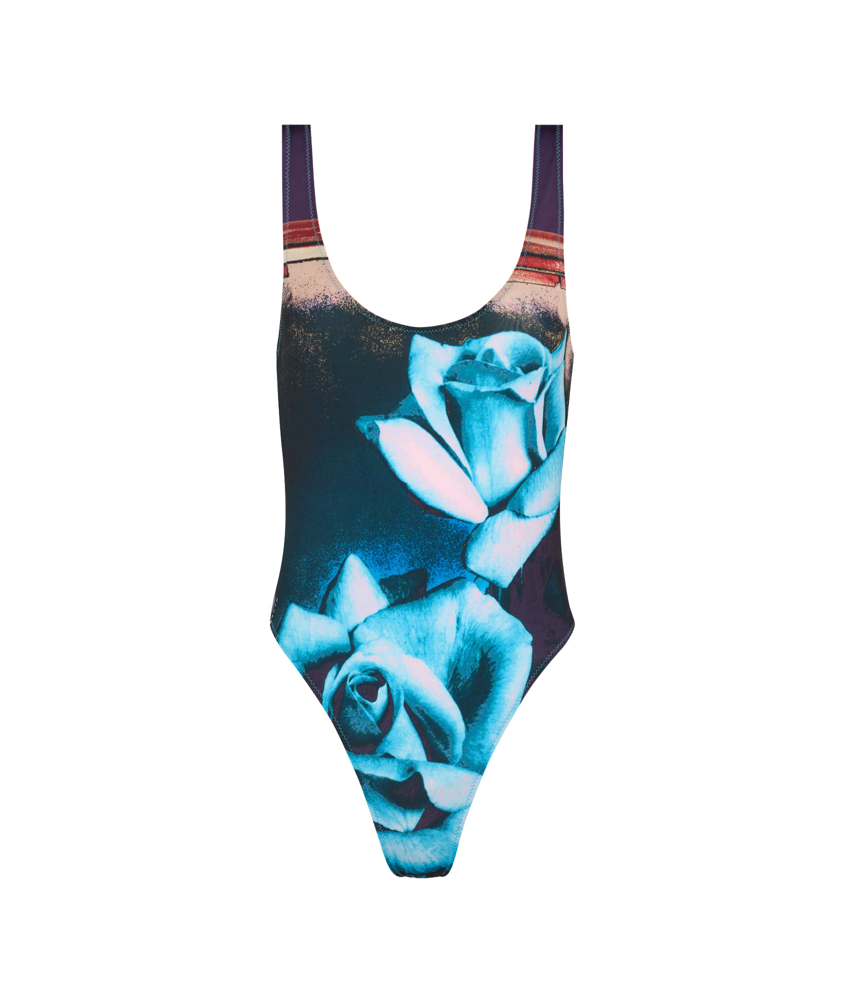 Shop Jean Paul Gaultier Printed Swimwear In Blue