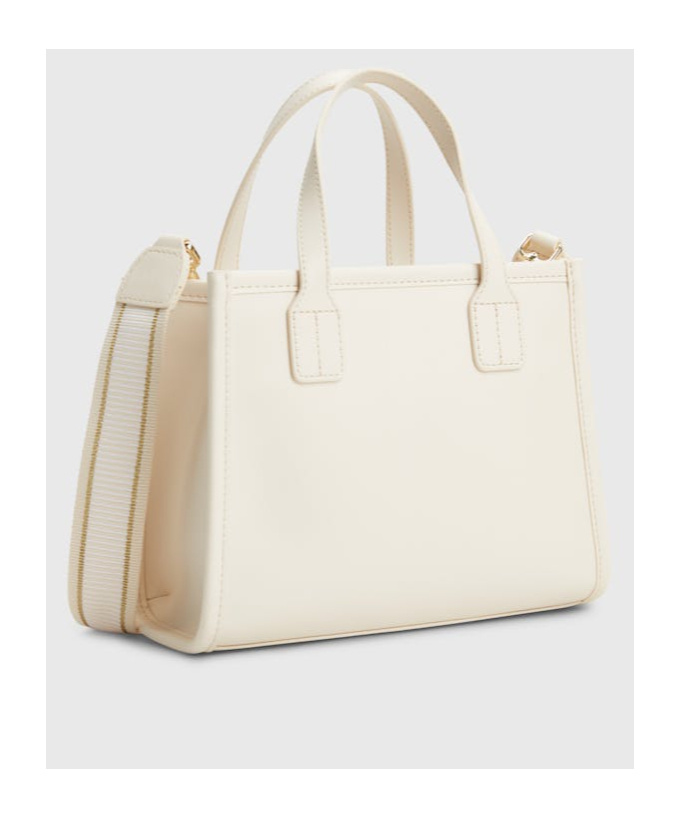 Tommy Hilfiger Th City Small Letter Tote Bag In White