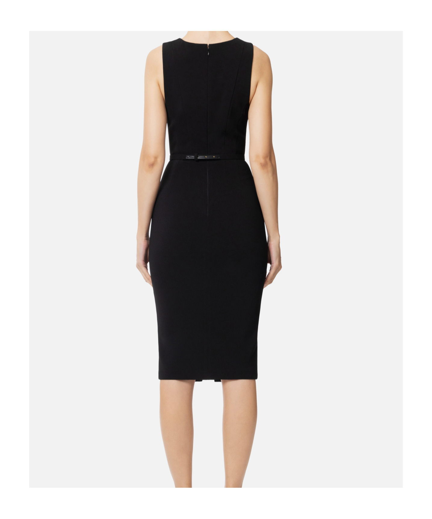 Elisabetta Franchi Midi Dress In Black
