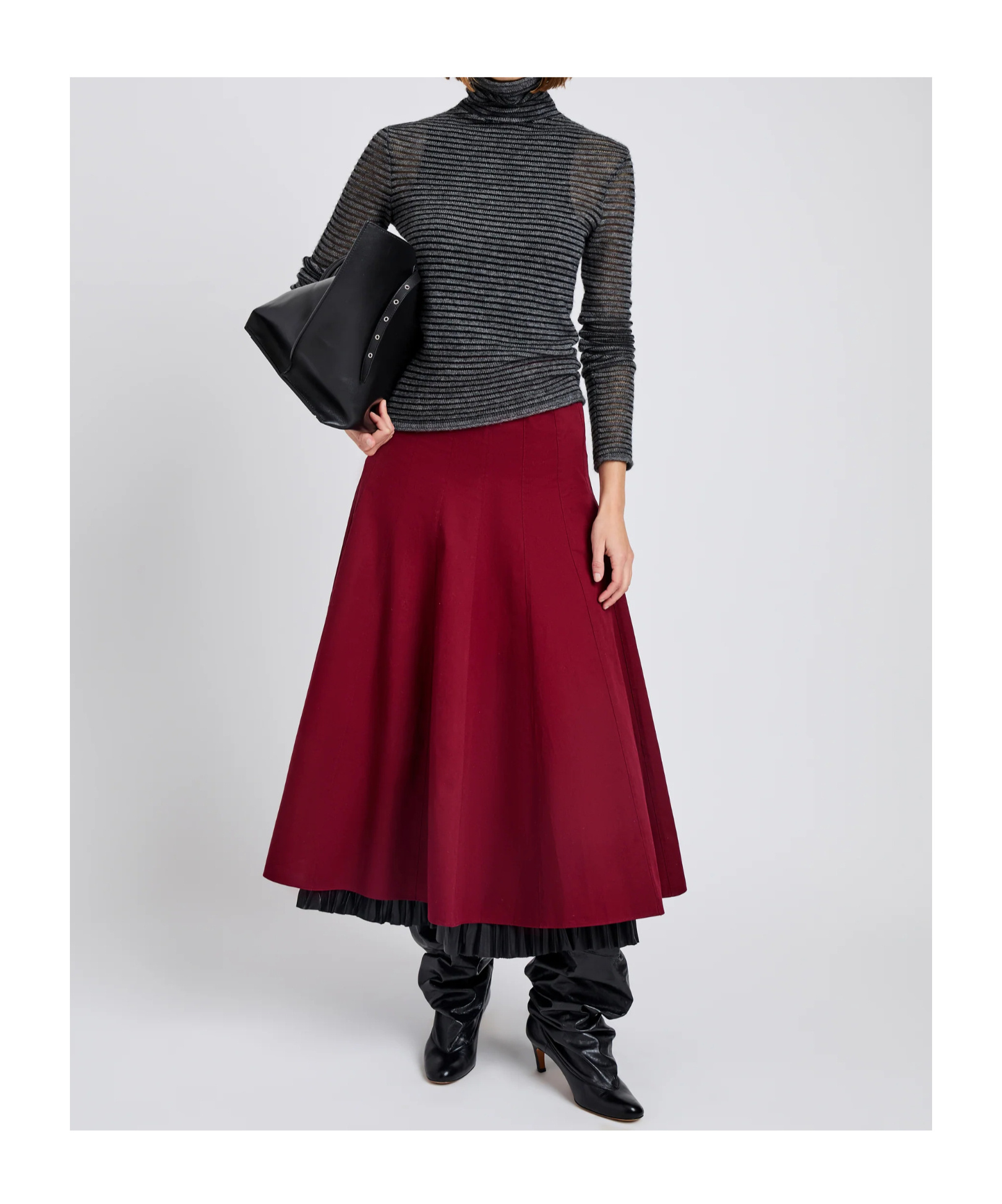 Philosophy Di Lorenzo Serafini Hailey Striped Sweater In Black
