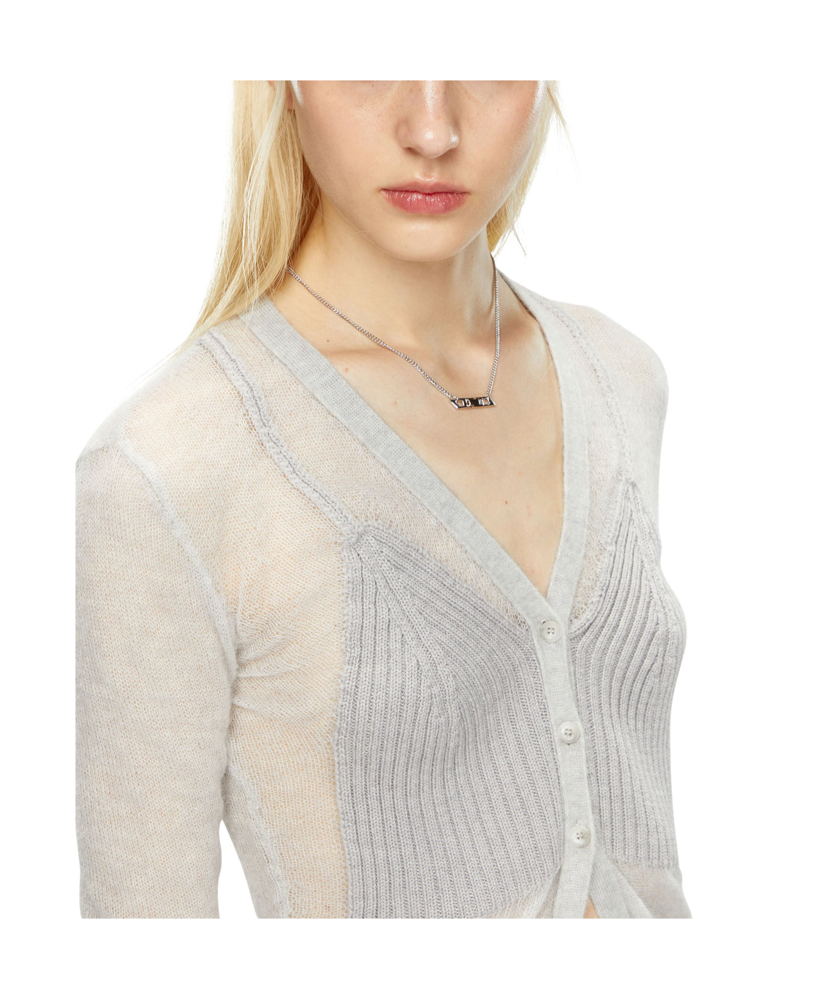 Diesel Layered-effect Knitted Cargidan In White