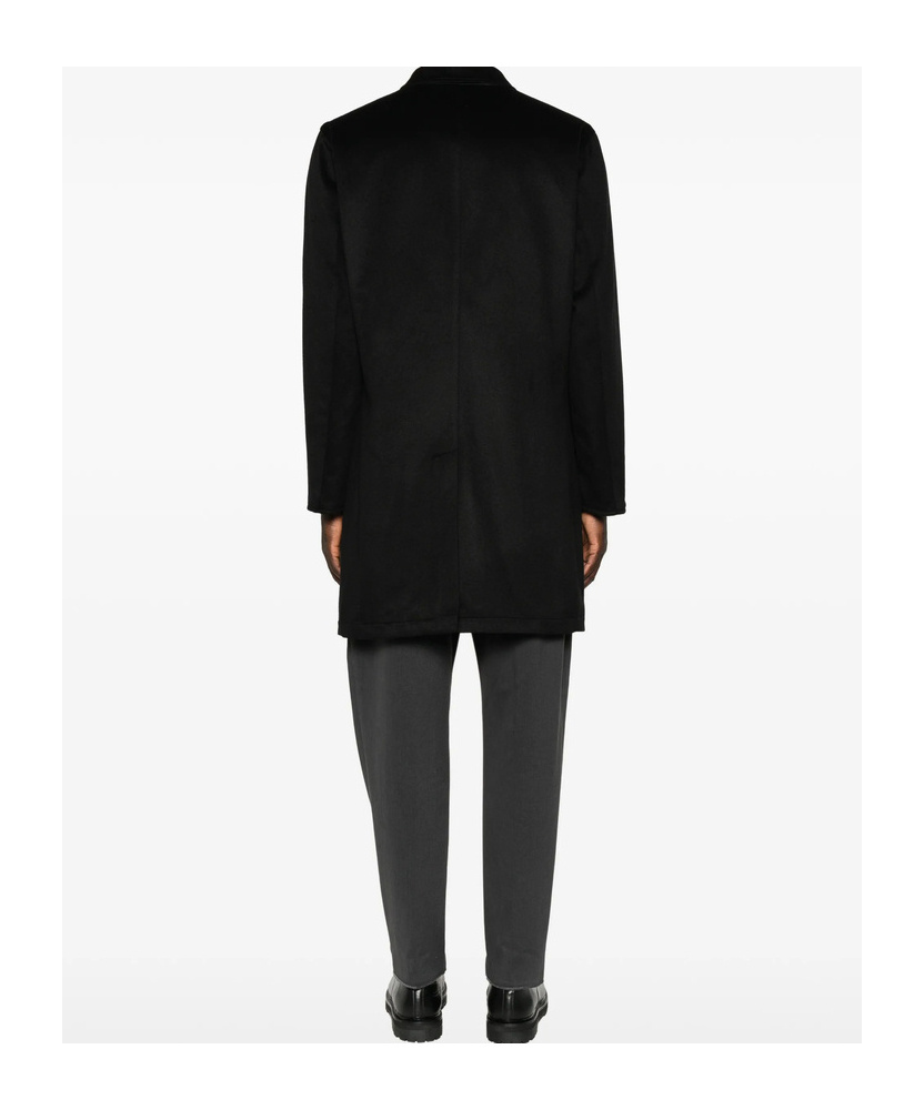 Kired Single-breasted Buttoned Coat In Black