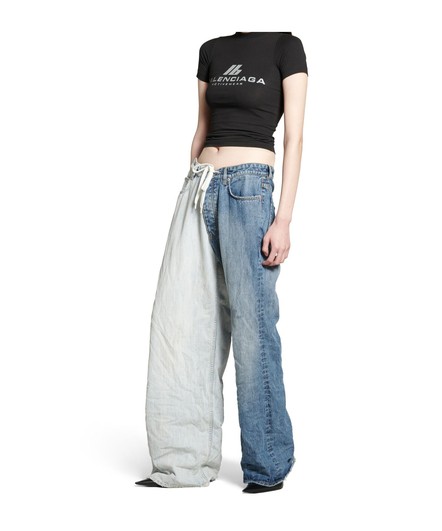 Balenciaga Activewear T-shirt In Black