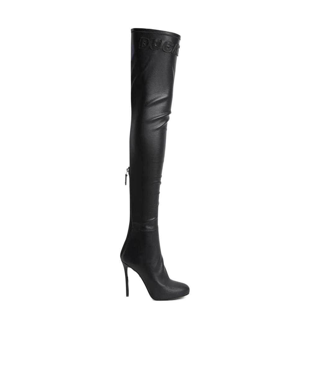 Dsquared2 Ducati X D2 Heeled Boots In Black