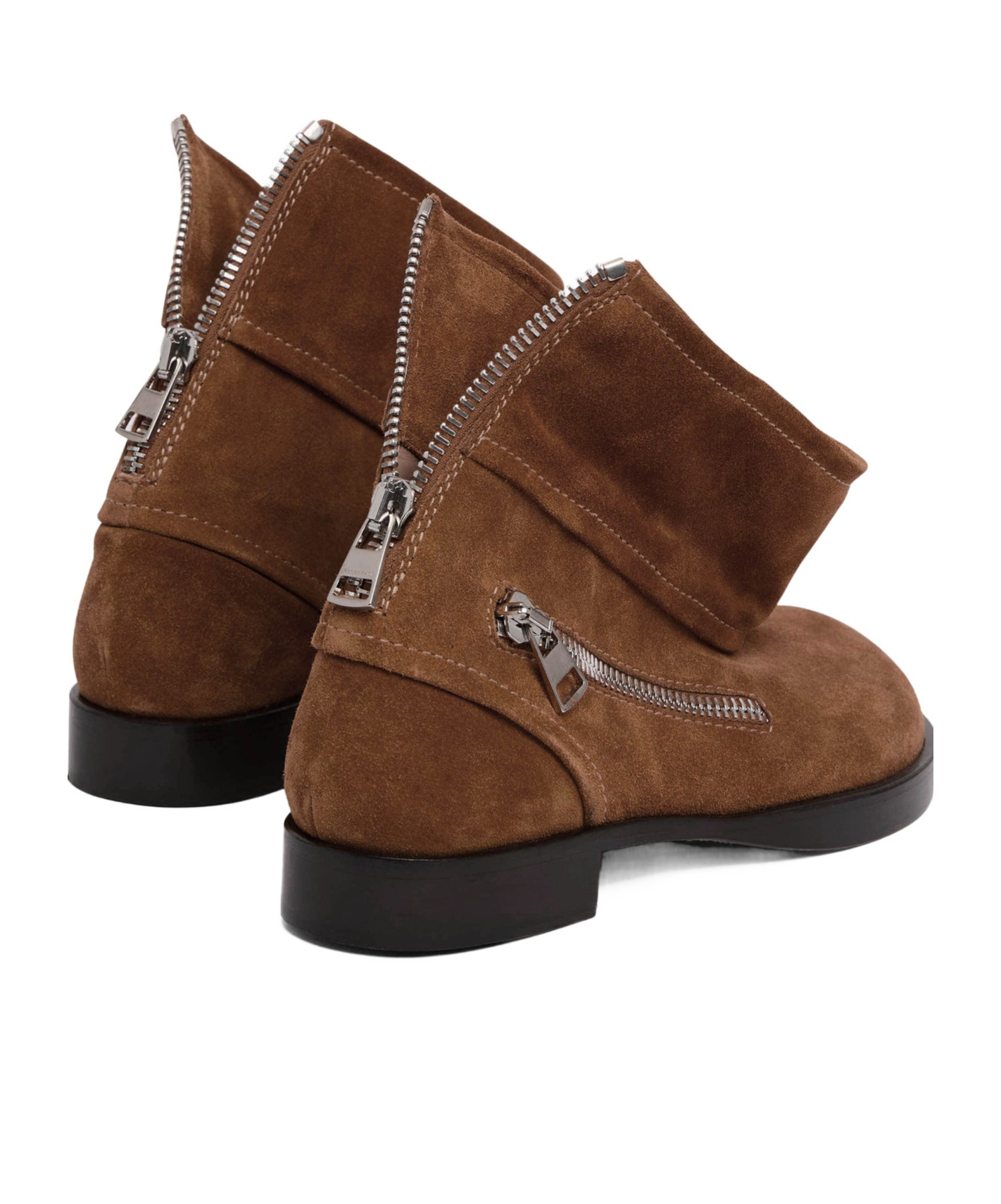 Jw Anderson Biker Boot - Suede Ankle Boot In Brown