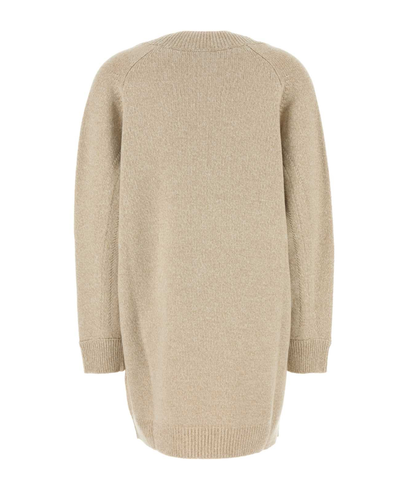 Shop Versace V-neck Jumper In Nude
