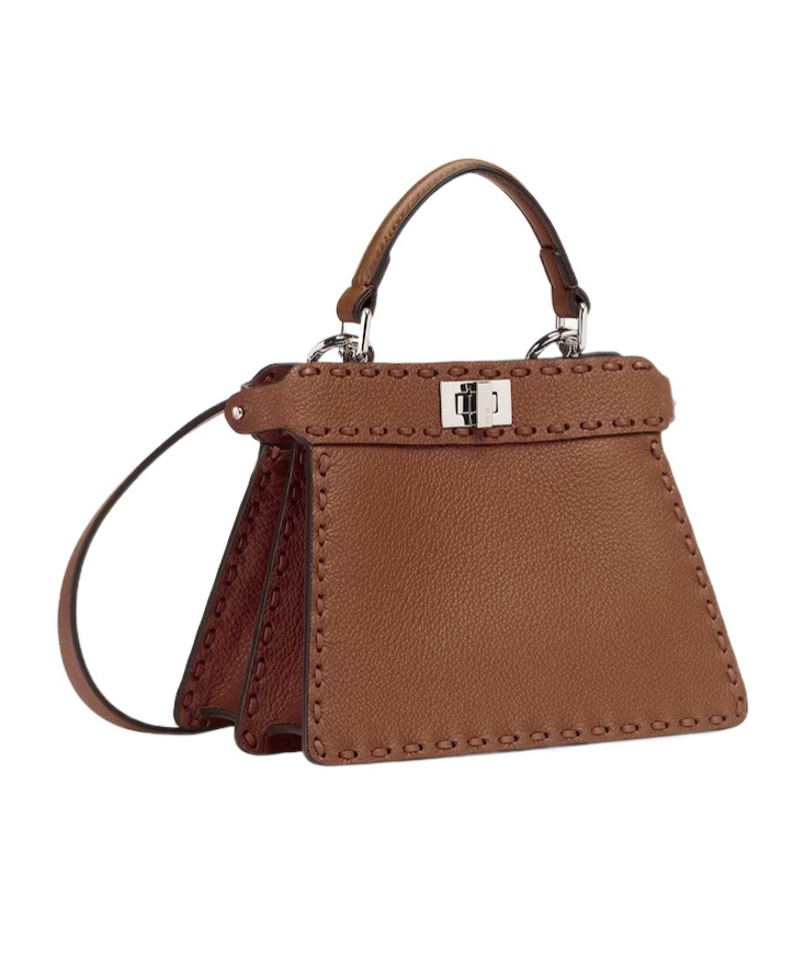 Fendi Peekaboo Iseeu Mini Bag In Brown