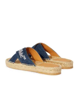 Off-white Criss Cross Espadrilles In Nude