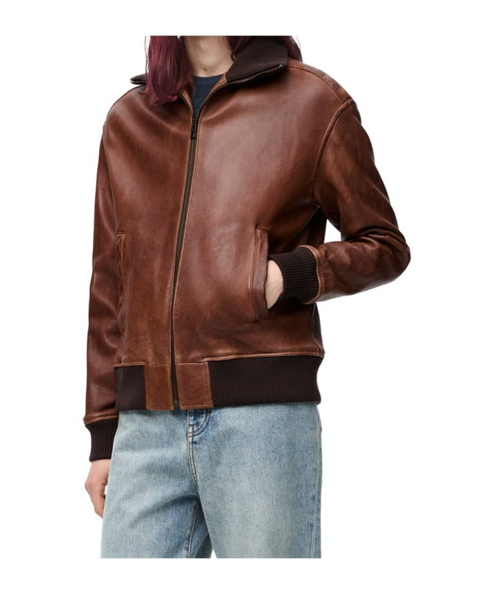 LOEWE ZIP-UP JACKET IN NAPPA LAMBSKIN