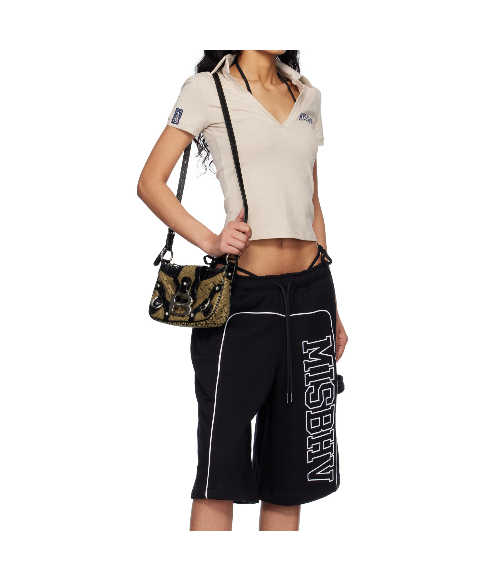 Misbhv Varsity V-neck Polo Top