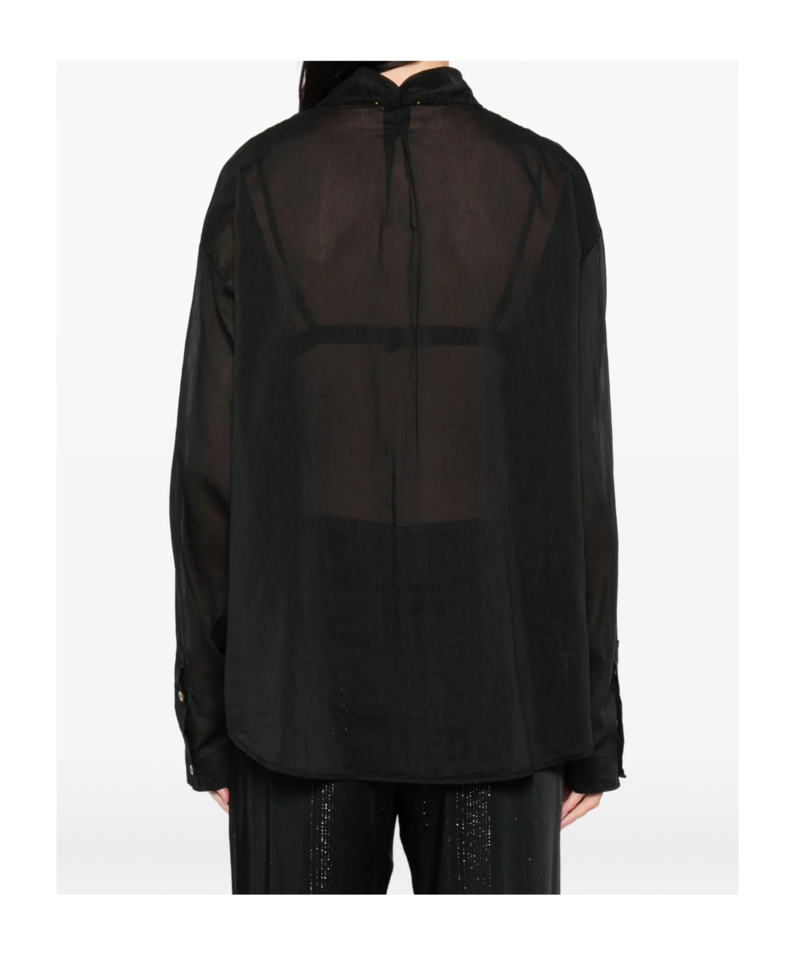 Forte Forte Button-fastening Pocket Shirt In Black