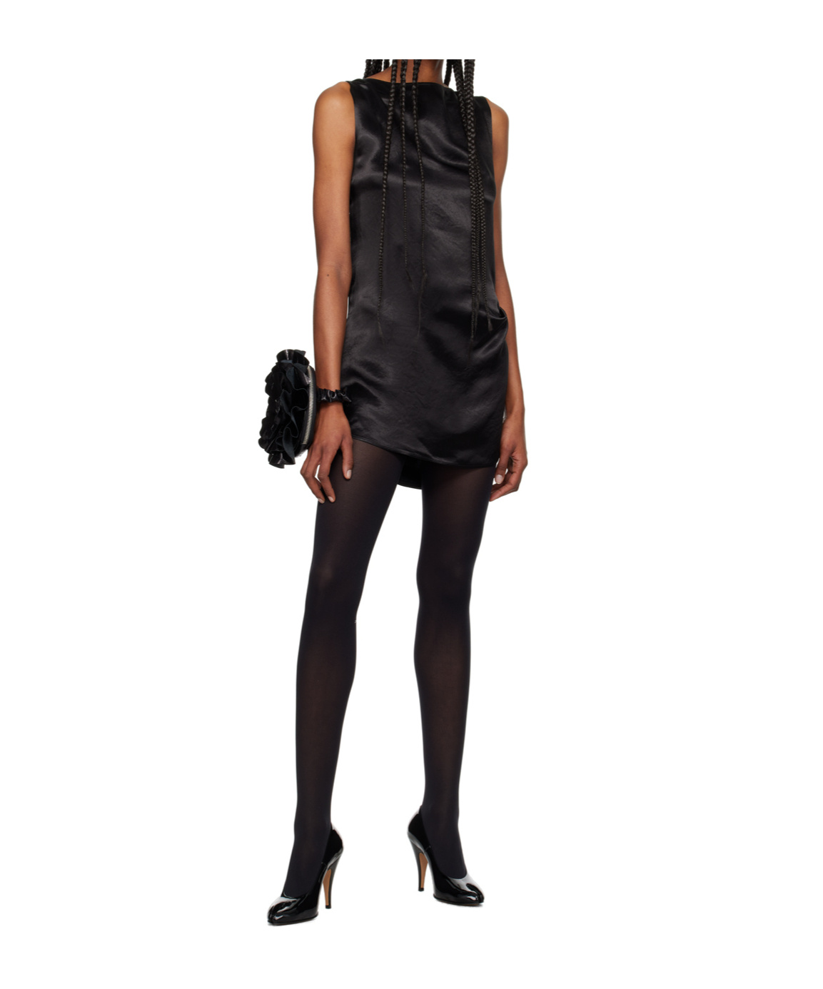 Jean Paul Gaultier Corset Laced Satin Minidress