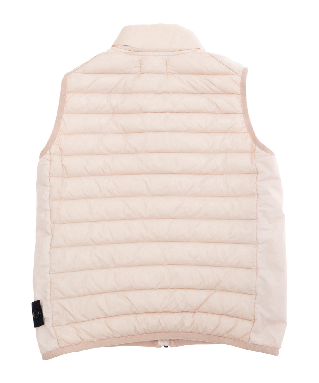 Stone Island Upright Neck Down Vest In Nude