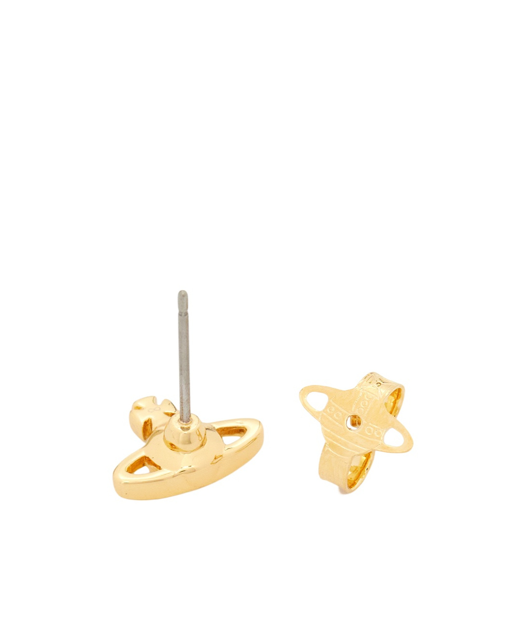 Vivienne Westwood Saturn Shaped Earrings In Yellow