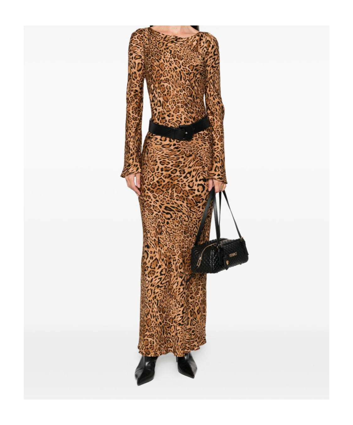 Twinset Abito St. Animalier In Brown