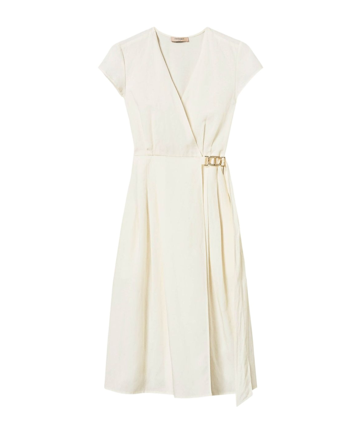 Shop Twinset Buckle-detail Wrap Dress