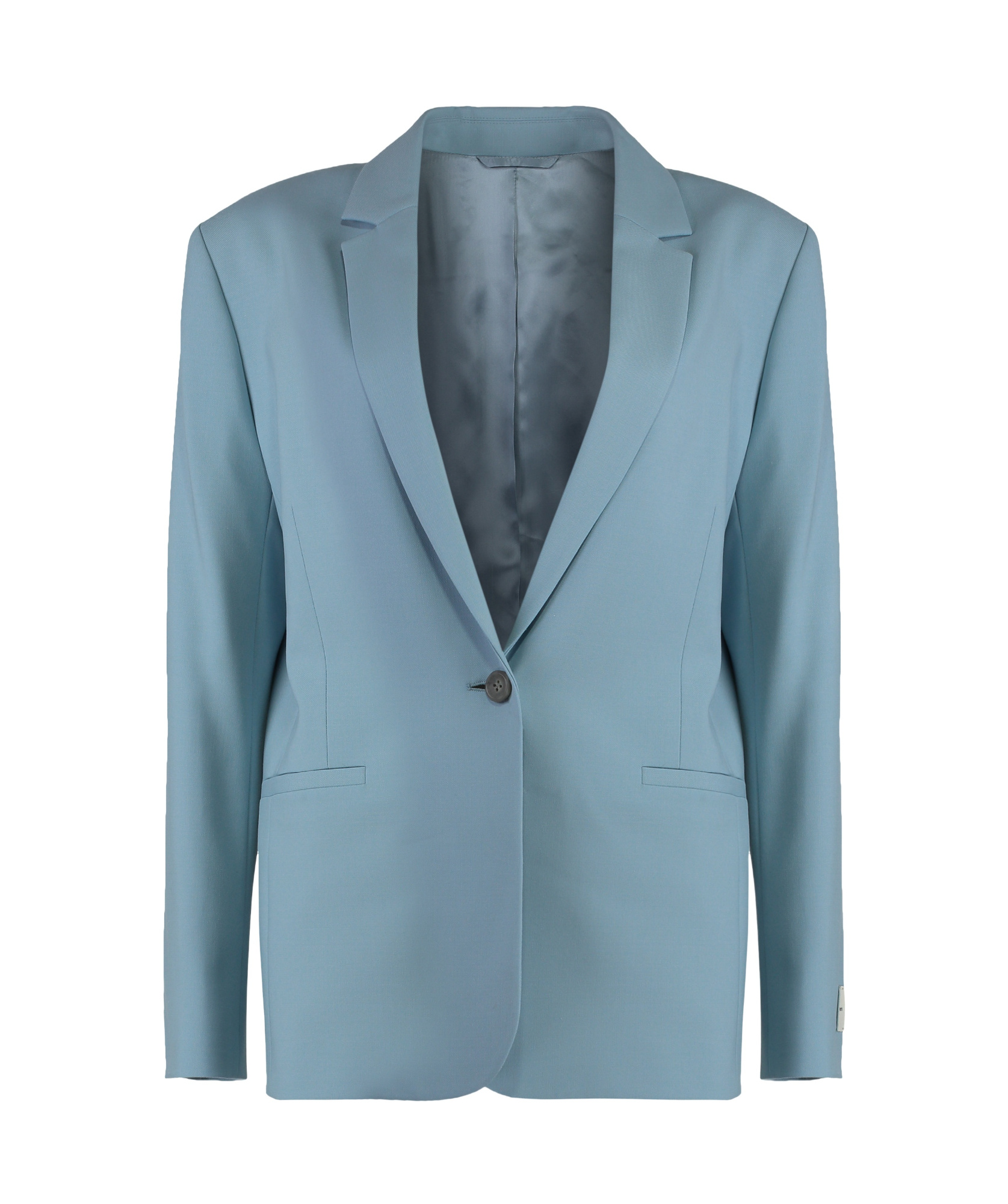 Calvin Klein Single-breasted Blazer In Blue