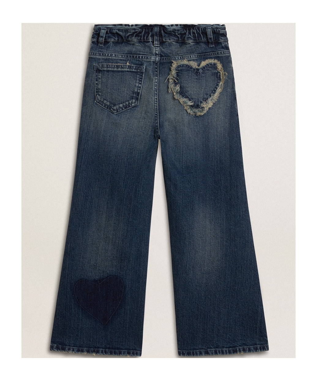 Golden Goose Bootcut Cotton Jeans In Black