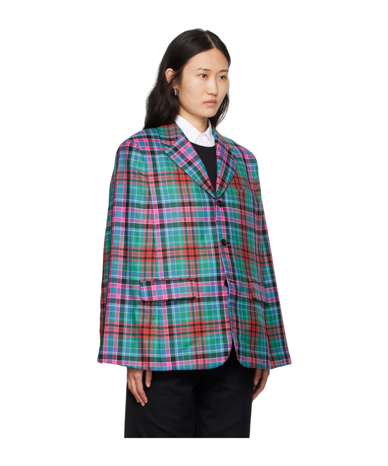 COMME DES GARÇONS PLAID CASUAL JACKET 