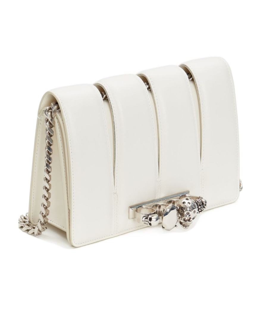 ALEXANDER MCQUEEN SLASH STUD-DETAILING CHAIN-LINK BAG