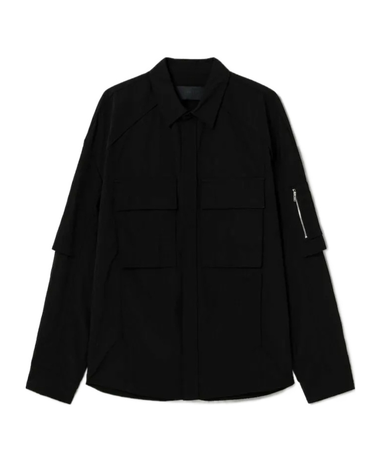 Juunj Long-sleeved Shirt In Black
