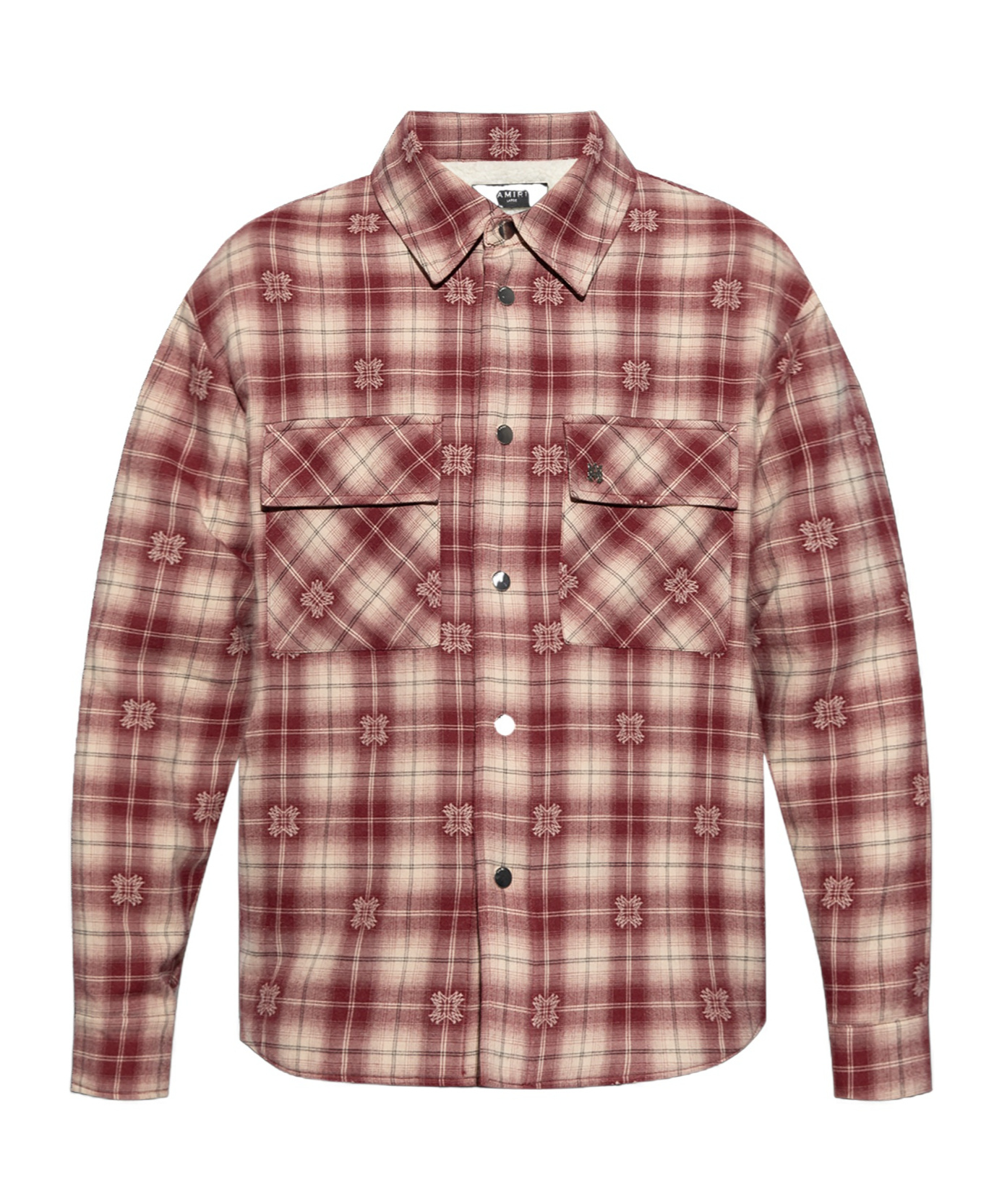 Amiri Insulated Shirt Jacket In Nude